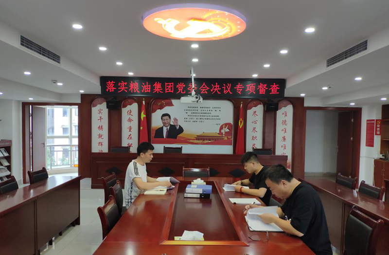 黨建強基提能專項行動 ——糧油集團有效開展黨委會決定事項落實完成情況督查