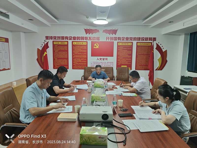 湖南糧油集團召開黨委理論學習中心組第九次集中學習暨主題教育專題民主生活會會前集中學習